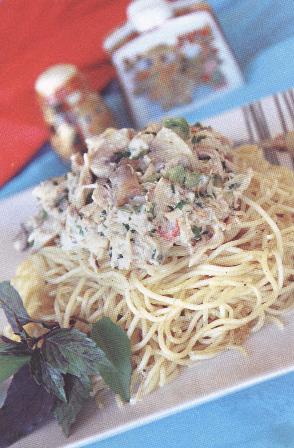 اسپاگتی باسس خامه و لیمو