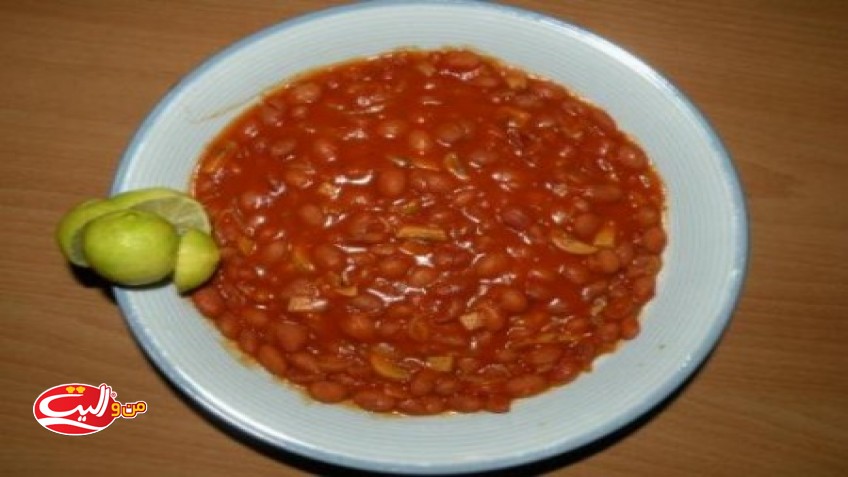 لوبیا پخته با گوجه