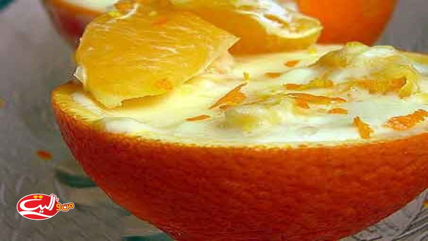 ژله بستنی در پوست پرتقال