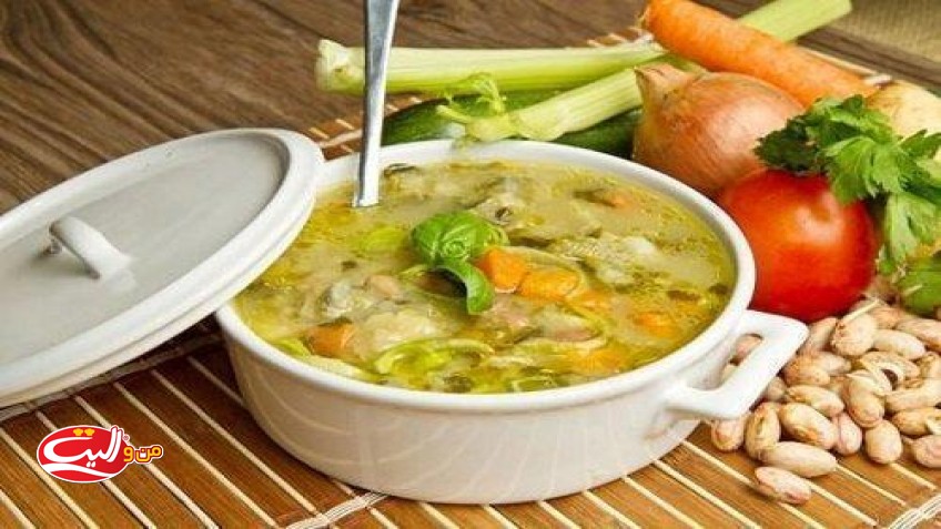 سوپ مرغ و سبزیجات