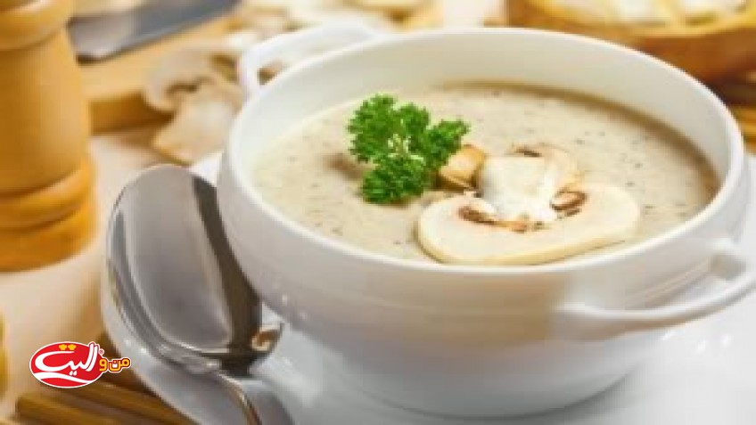 سوپ خامه و قارچ