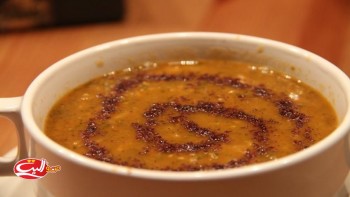 سوپ فوری با عدس با سماق